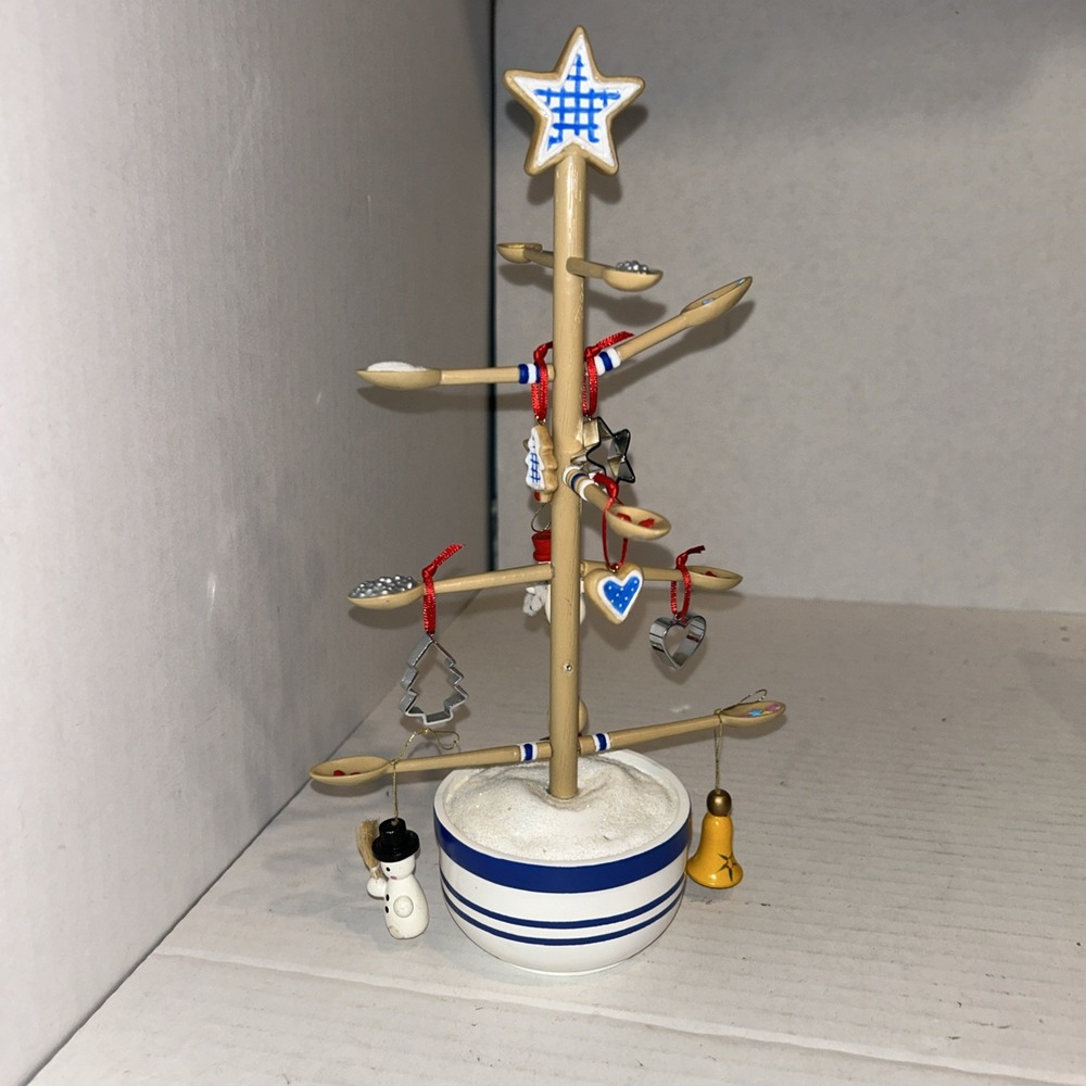 Hallmark 2003 Keepsake Tabletop 9 Ornaments Kitchen Angels Spoon Tree Christmas
